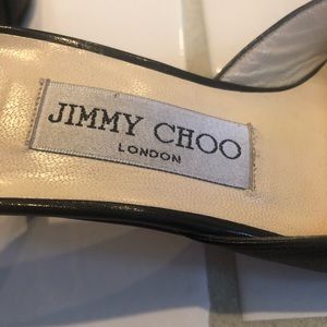 Jimmy Choo Shoes - Jimmy Choo black leather slides Jimmy Choo Shoes - Jimmy Choo black leather slides